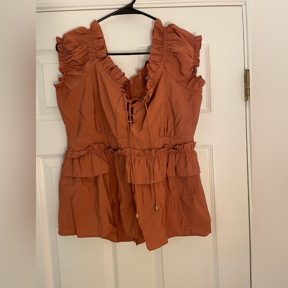HWA APPAREL Dark Orange Top L